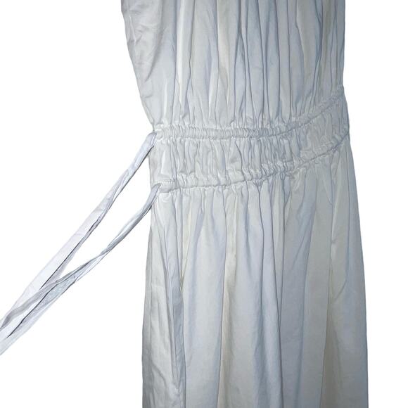 Faithful the Brand La Ora Womens Cotton Mid-Calf MIDI Dress white US 8 - Picture 5 of 11